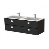 Тумба з умивальником Botticelli Rimin, 130 (RM-130D BLK)