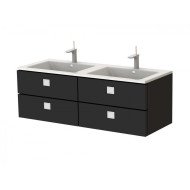 Тумба з умивальником Botticelli Rimin, 130 (RM-130D BLK)