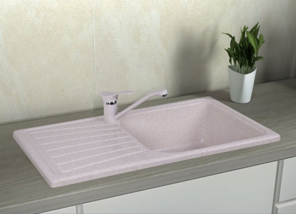Кухонная мойка гранитная Cosh, 77x43, бежевый (COSH8146K800)