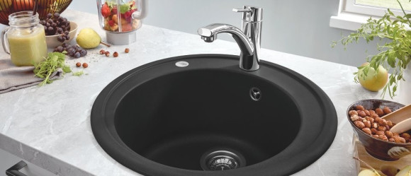 Кухонна мийка гранітна Grohe K200, 51x51, чорний (31656AP0)