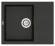 Кухонная мойка гранитная Vankor Orman, 61x49, черный (ORMAN OMP 02.61 BLACK)