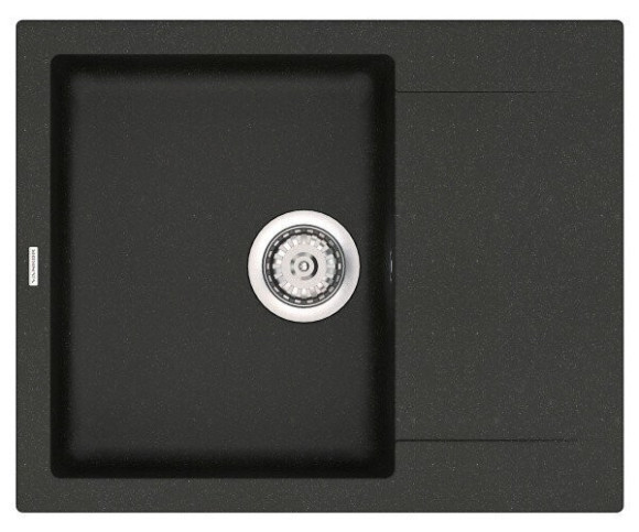 Кухонная мойка гранитная Vankor Orman, 61x49, черный (ORMAN OMP 02.61 BLACK)