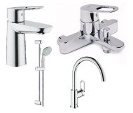 Комплект змішувачів 4 в 1 Grohe BauLoop, хром (UA123225K0)