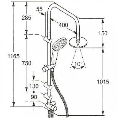 Душевая система Kludi Dual Shower System (6609105-00)