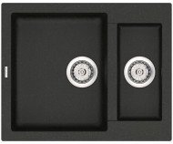 Кухонна мийка гранітна Vankor Orman, 61x49, чорний (ORMAN OMP 03.61 BLACK)