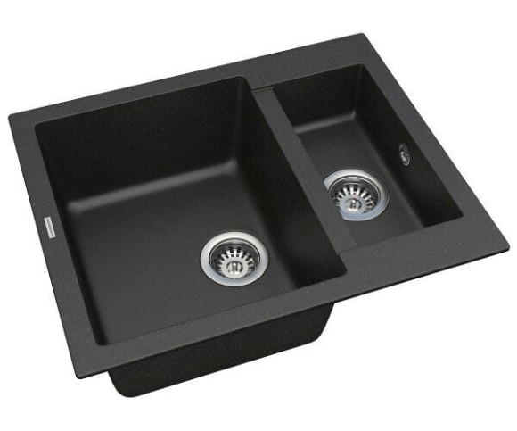 Кухонная мойка гранитная Vankor Orman, 61x49, черный (ORMAN OMP 03.61 BLACK)