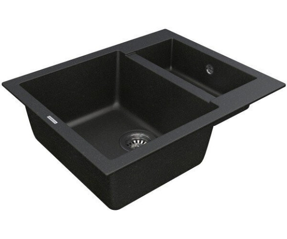 Кухонная мойка гранитная Vankor Orman, 61x49, черный (ORMAN OMP 03.61 BLACK)