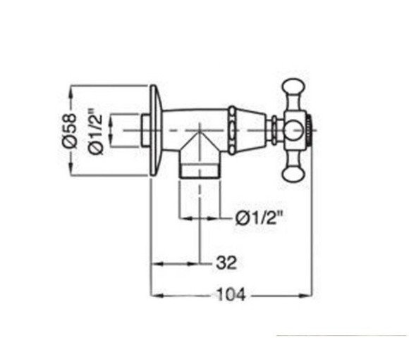 Запорный вентиль Bugnatese Lady (LADDO958) Запорный вентиль Bugnatese Lady (LADDO958)