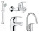 Комплект змішувачів 4 в 1 Grohe Euroeco, хром (UA123242K0)