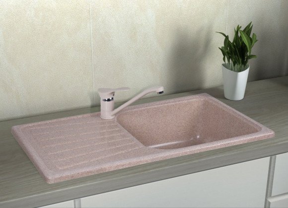 Кухонна мийка гранітна Cosh, 77x43, коричневий (COSH8146K806)