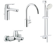 Комплект змішувачів 4 в 1 Grohe Eurosmart Cosmopolitan, хром (126115MK)