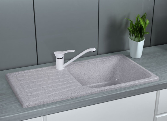Кухонная мойка гранитная Cosh, 77x43, серый (COSH8146K210)