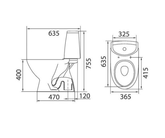 Унитаз компакт Colombo Lotos Basic (S14941500)