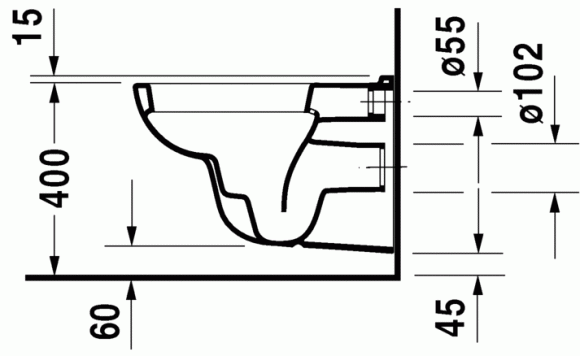 Унітаз підвісний Duravit D-Code (45350900A1)