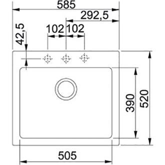 Кухонная мойка гранитная Franke MRG 610, 58x52, миндаль (114.0502.830) Кухонная мойка гранитная Franke MRG 610, 58x52, миндаль (114.0502.830)