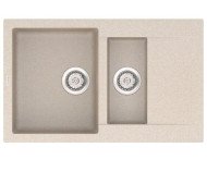 Кухонна мийка гранітна Vankor Orman, 80x49, бежевий (ORMAN OMP 04.80 BEIGE)