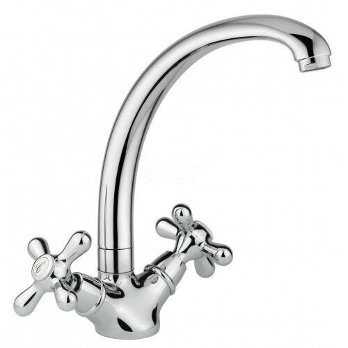 Змішувач для кухні Emmevi Deco Classic, двовентильний, золото (CO12717)