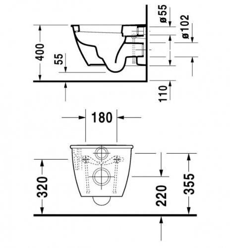 Унітаз підвісний Duravit Darling New (2545090000)