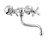 Смеситель для кухни Emmevi Deco Classic, двухвентильный, хром (CR12005)