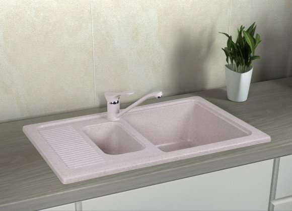 Кухонная мойка гранитная Cosh, 77x49, бежевый (COSH7749K800)