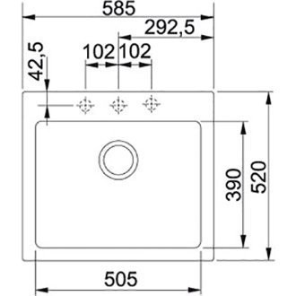 Кухонная мойка гранитная Franke MRG 610, 58x52, сахара (114.0502.832) Кухонная мойка гранитная Franke MRG 610, 58x52, сахара (114.0502.832)