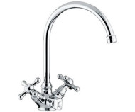 Змішувач для кухні Emmevi Deco Classic, двовентильний, хром (CR12427) Змішувач для кухні Emmevi Deco Classic, двовентильний, хром (CR12427)