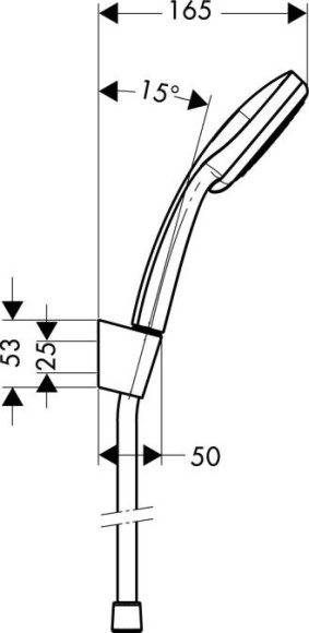 Душовий гарнітур Hansgrohe Croma 100 Vario (27594000)
