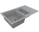 Кухонна мийка гранітна Vankor Orman, 80x49, сірий (ORMAN OMP 04.80 GRAY)