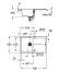 Кухонная мойка гранитная Grohe K400, 78x50, черный (31639AP0)