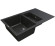 Кухонная мойка гранитная Vankor Orman, 80х49, черный (ORMAN OMP 04.80 BLACK)