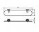 Полочка стеклянная Haceka Allure (1126170)