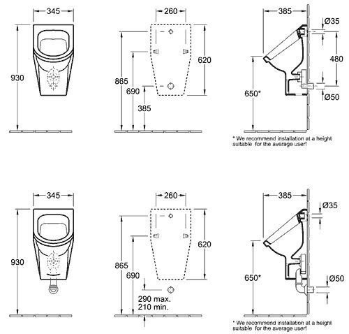 Писсуар Villeroy&Boch Omnia Architectura (55730001) Писсуар Villeroy&Boch Omnia Architectura (55730001)