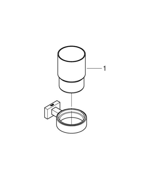 Склянка для зубних щіток Grohe Essentials Cube (40755001)