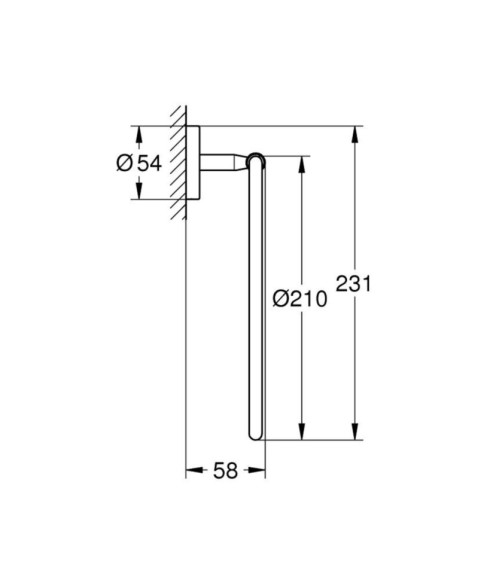 Тримач для рушників Grohe BauCosmopolitan (40460001)