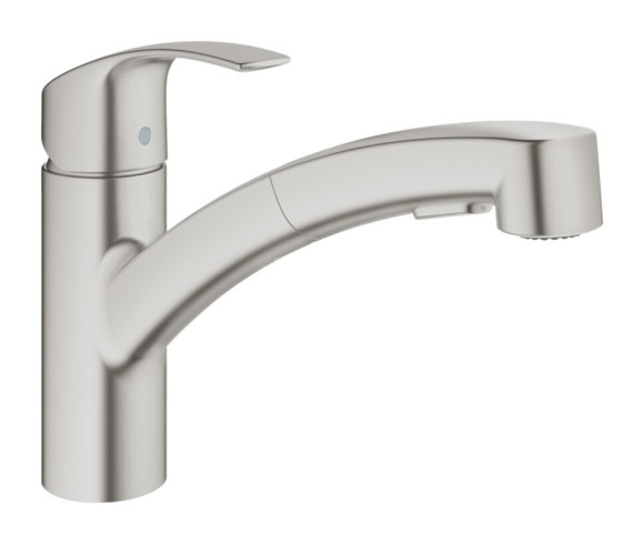 Смеситель для кухни Grohe Eurosmart, однорычажный, серебристый (30305DC0)