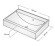 Умивальник врізний Fancy Marble Um, 55 (1005101)