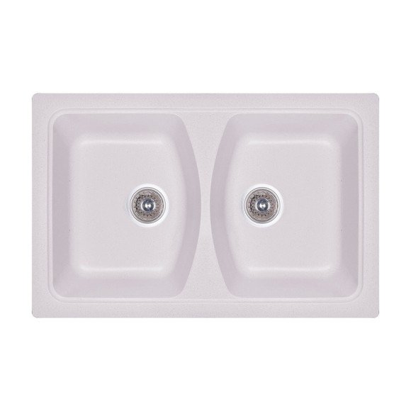 Кухонная мойка гранитная Cosh, 79x50, белый (COSH7950K203)