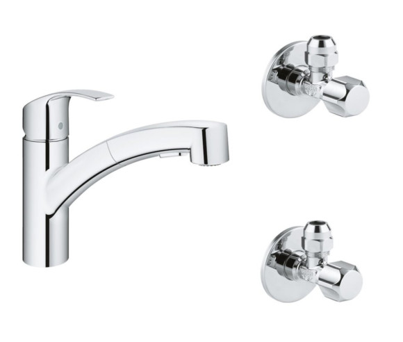 Змішувач для кухні Grohe Eurosmart, одноважільний, хром (30305000)