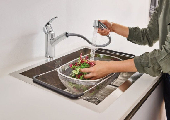 Змішувач для кухні Grohe Eurosmart, одноважільний, хром (30305000)
