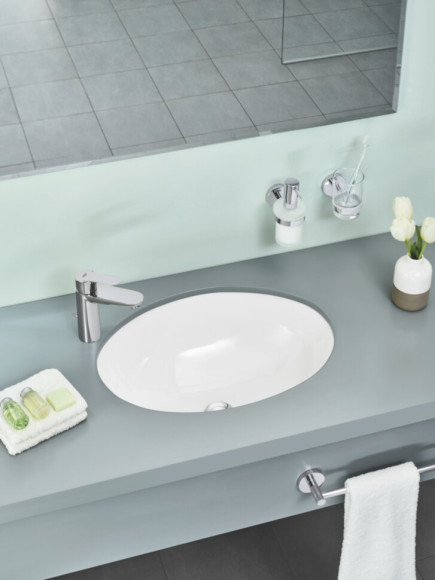 Змішувач для умивальника Grohe BauEdge, одноважільний, хром (23758000)