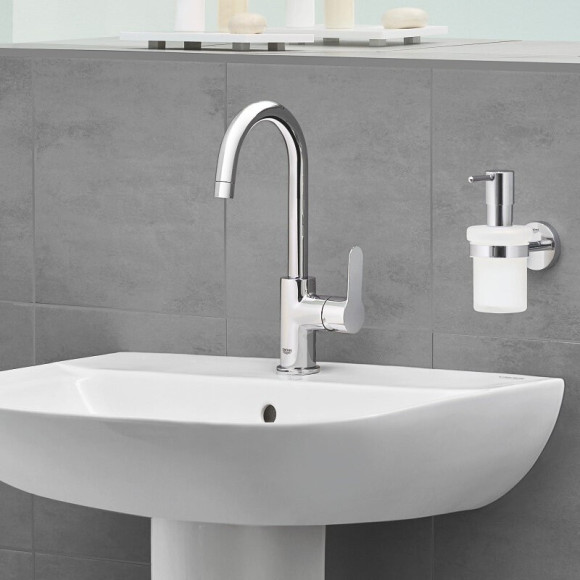 Cмеситель для умывальника Grohe BauEdge, однорычажный, хром (23760000)