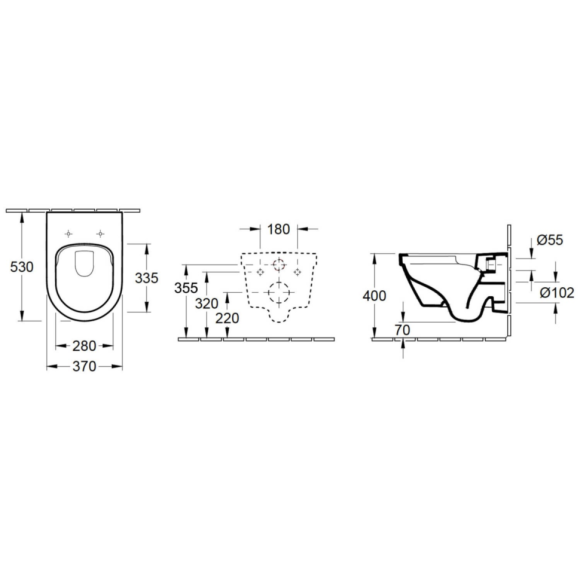 Унітаз підвісний Villeroy&Boch Architectura New (4694HR01)