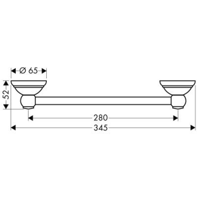 Поручень для ванної Axor Carlton (41430090)