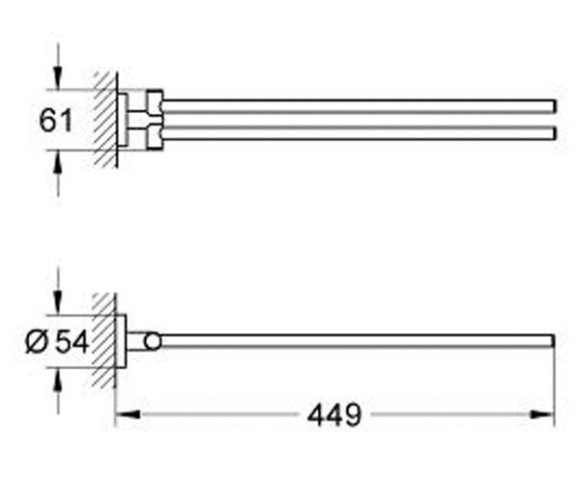 Держатель для полотенец Grohe Essentials (40371001)