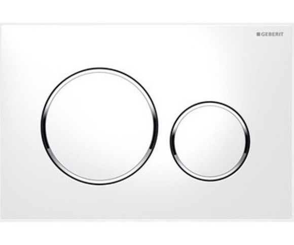 Змивна клавіша Geberit Sigma 20, білий, глянцевий хром (115.882.KJ.1)