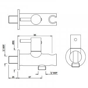 Тримач для душу Jaquar (ALD-CHR-591R)