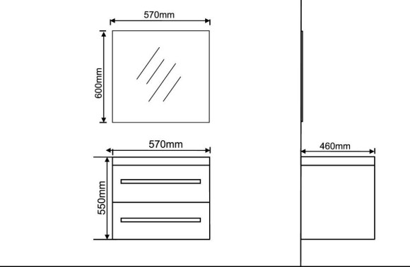 Зеркало в ванную Zelberg Zooty, 57x60 (0020570201)