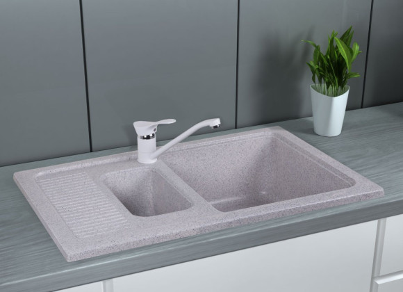 Кухонная мойка гранитная Cosh, 77x49, серый (COSH7749K210)