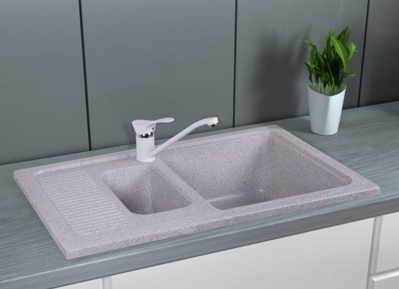 Кухонная мойка гранитная Cosh, 77x49, серый (COSH7749K210)