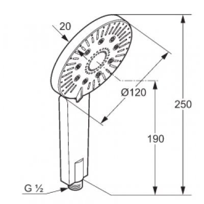 Ручний душ Kludi A-Qas 3S (6570005-00)